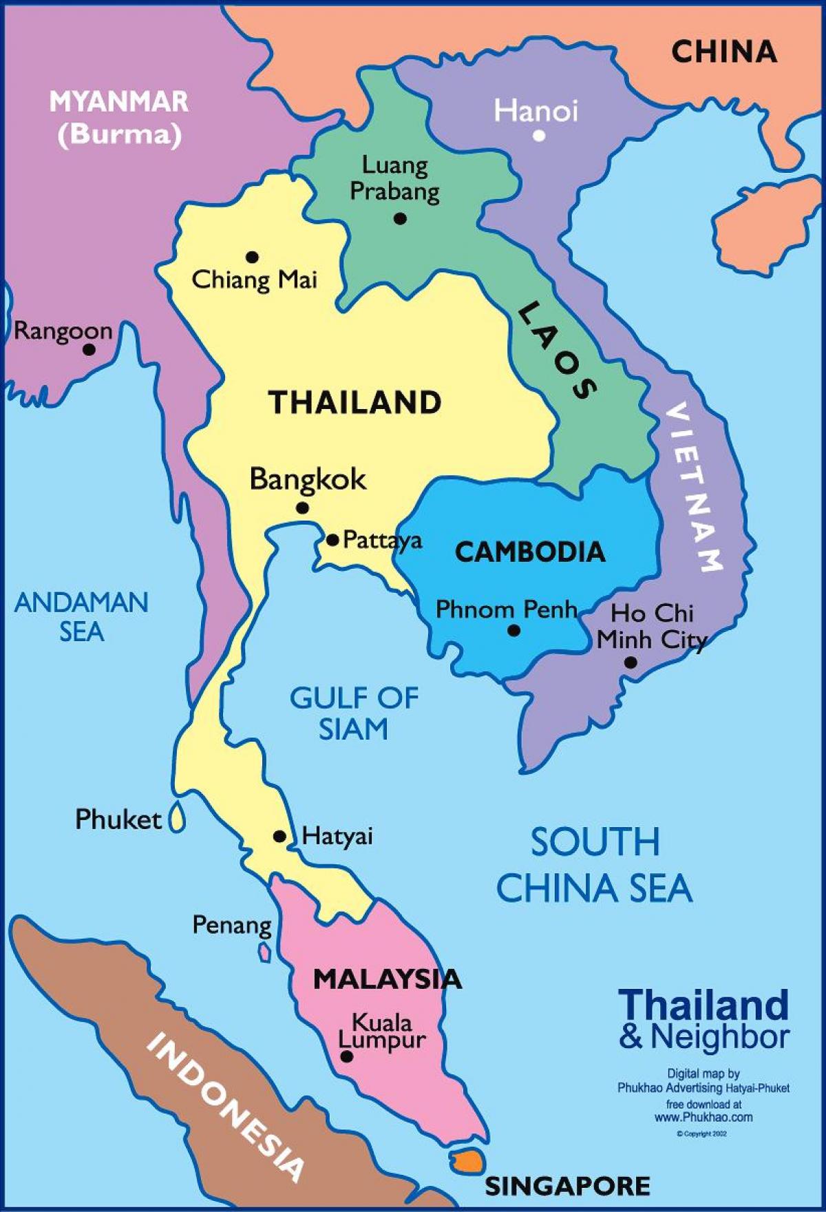 bangkok haritası 