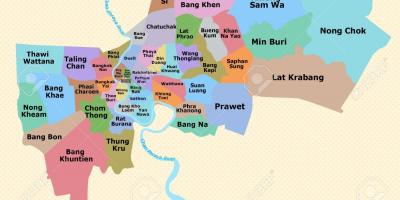 Bangkok bölgesinin haritası 