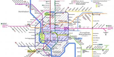 Bangkok tren hattı haritası