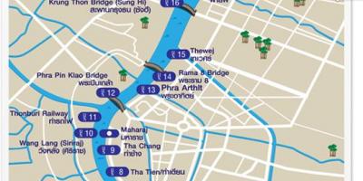 Bangkok nehir taşımacılığı harita 