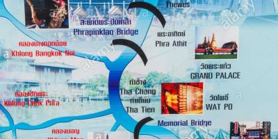 Chao phraya river bangkok haritası 