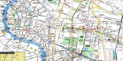 Bangkok turist haritası İngilizce