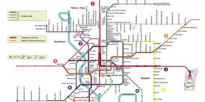 Bangkok metro İstasyonu haritası
