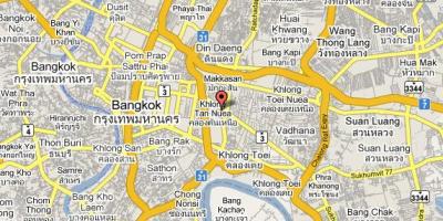 Sukhumvit bölgesinde bangkok haritası 
