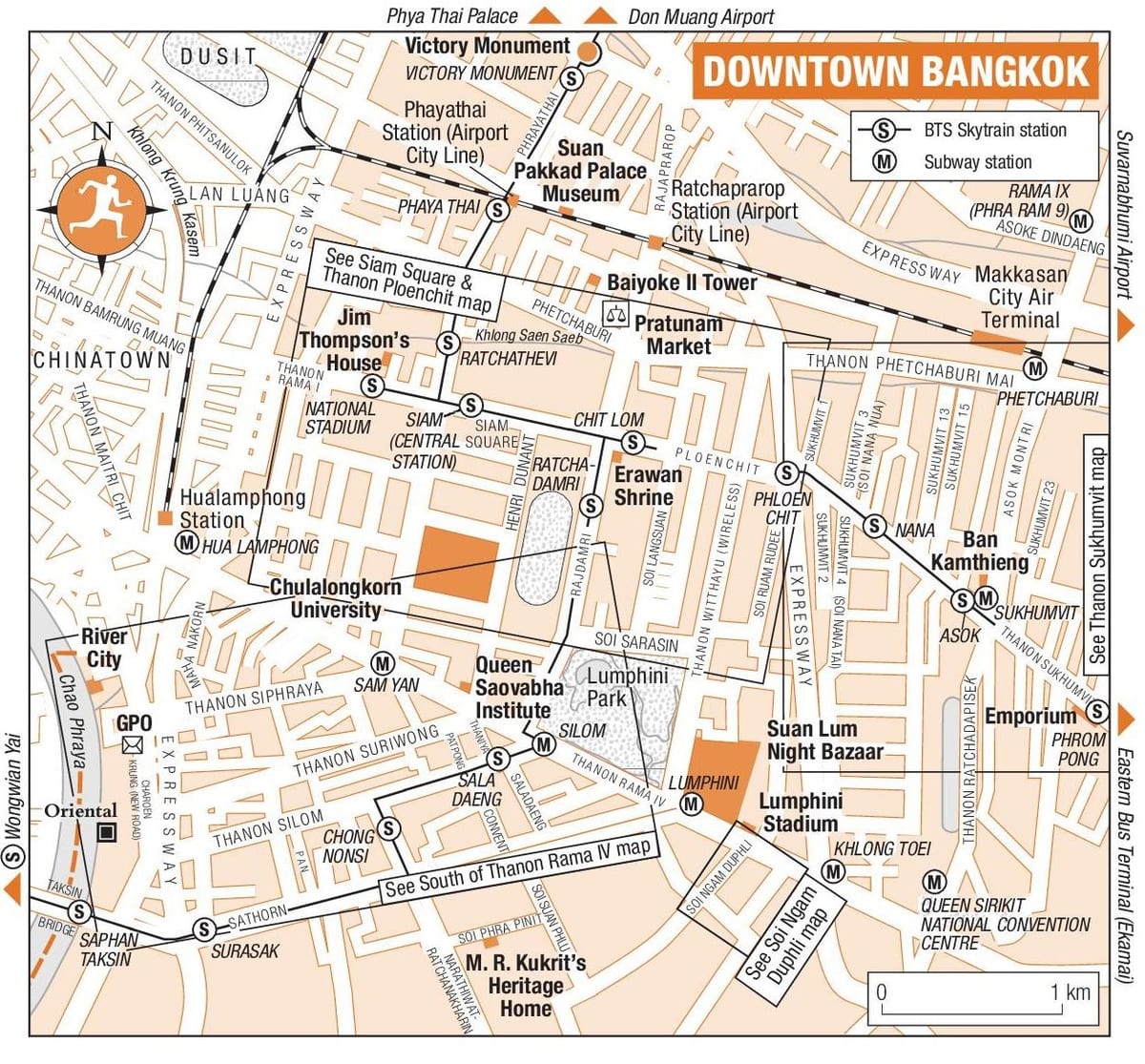 bangkok şehir haritası