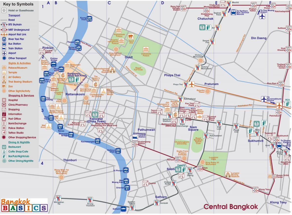 central bangkok haritası 