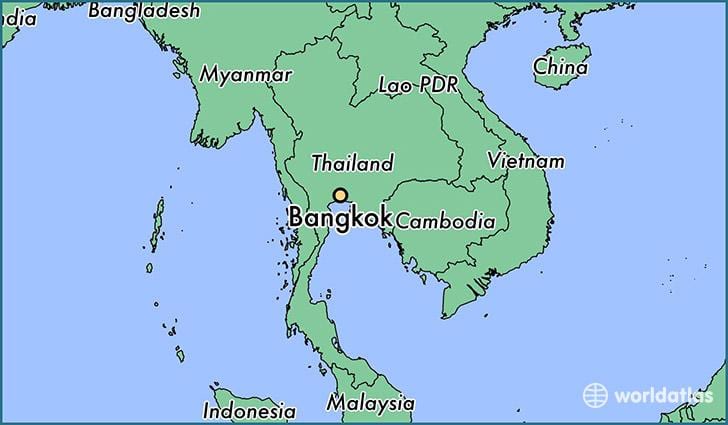 bangkok haritası ülke