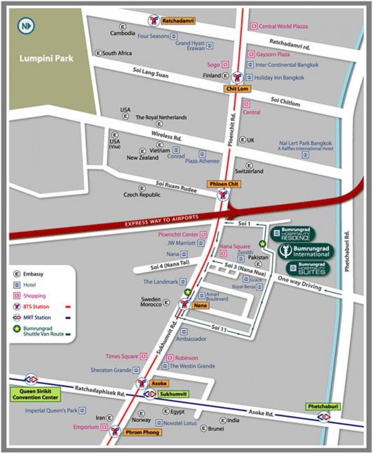 Bangkok Hastanesi harita 