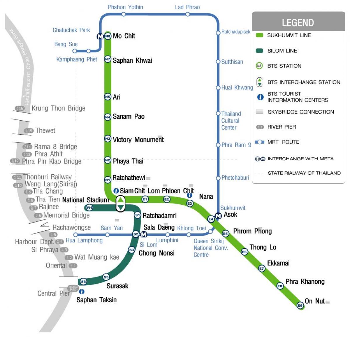 bkk metronun haritası