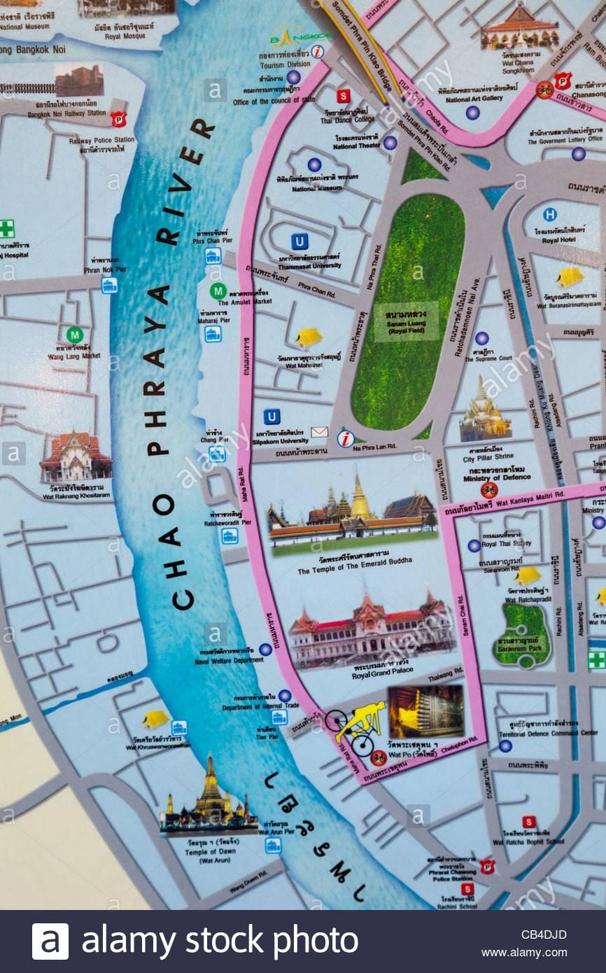 turistik noktalar ile bangkok göster