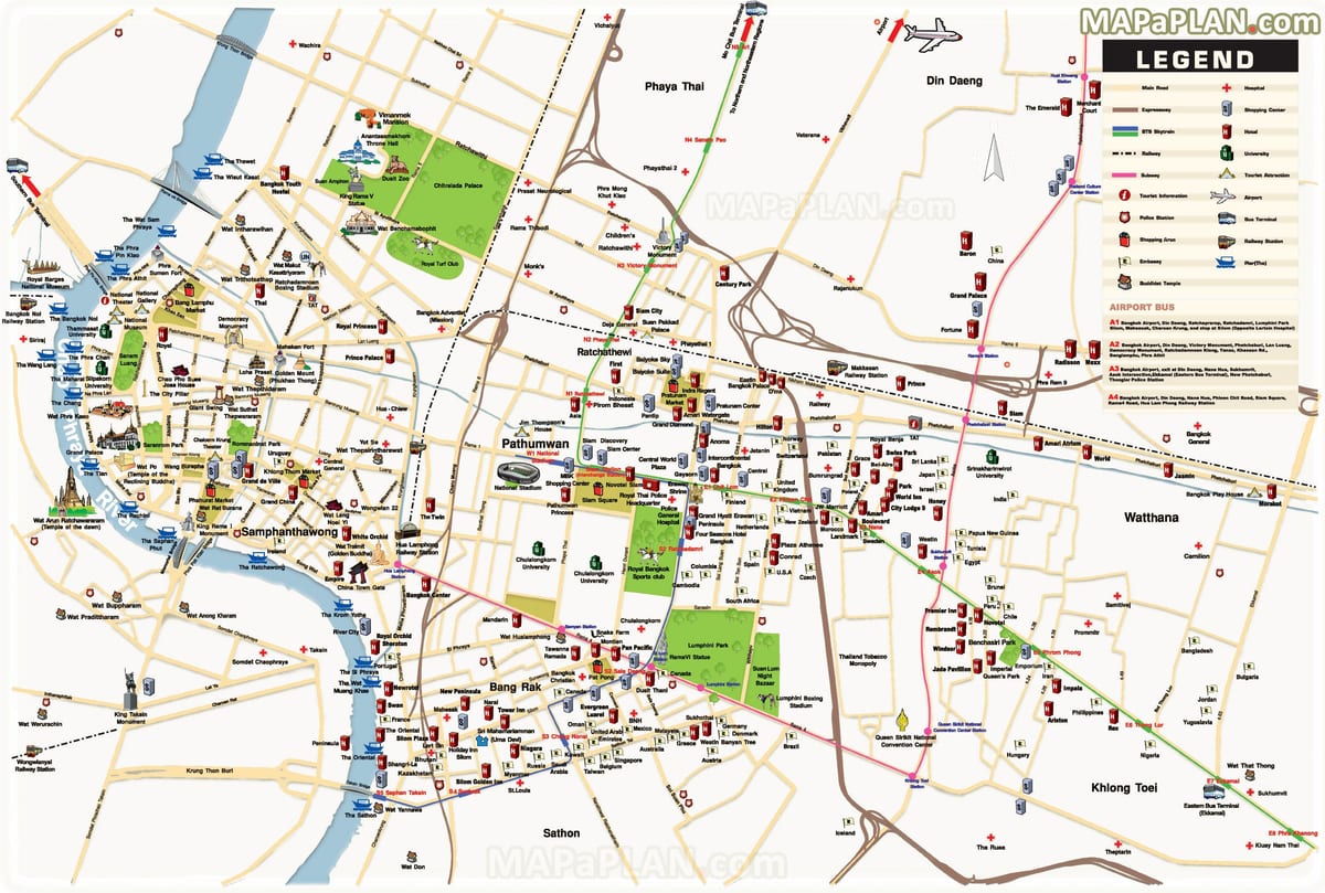 bangkok ana konumlar göster
