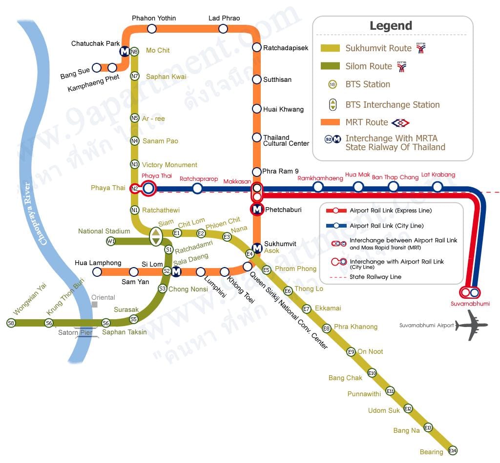 bangkok metronun yol haritası