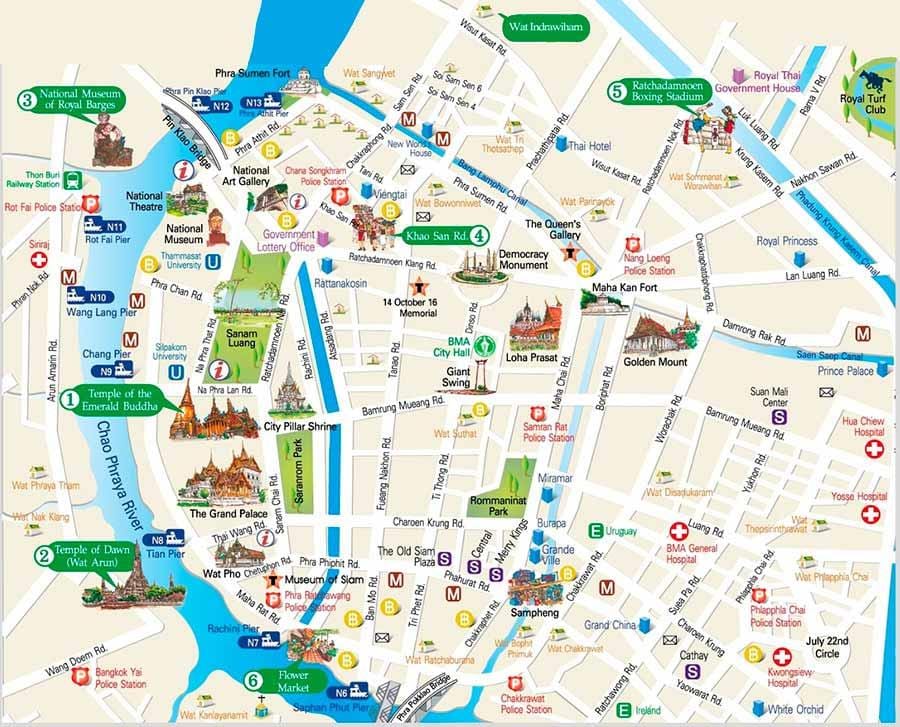 bangkok harita ziyaret yerleri
