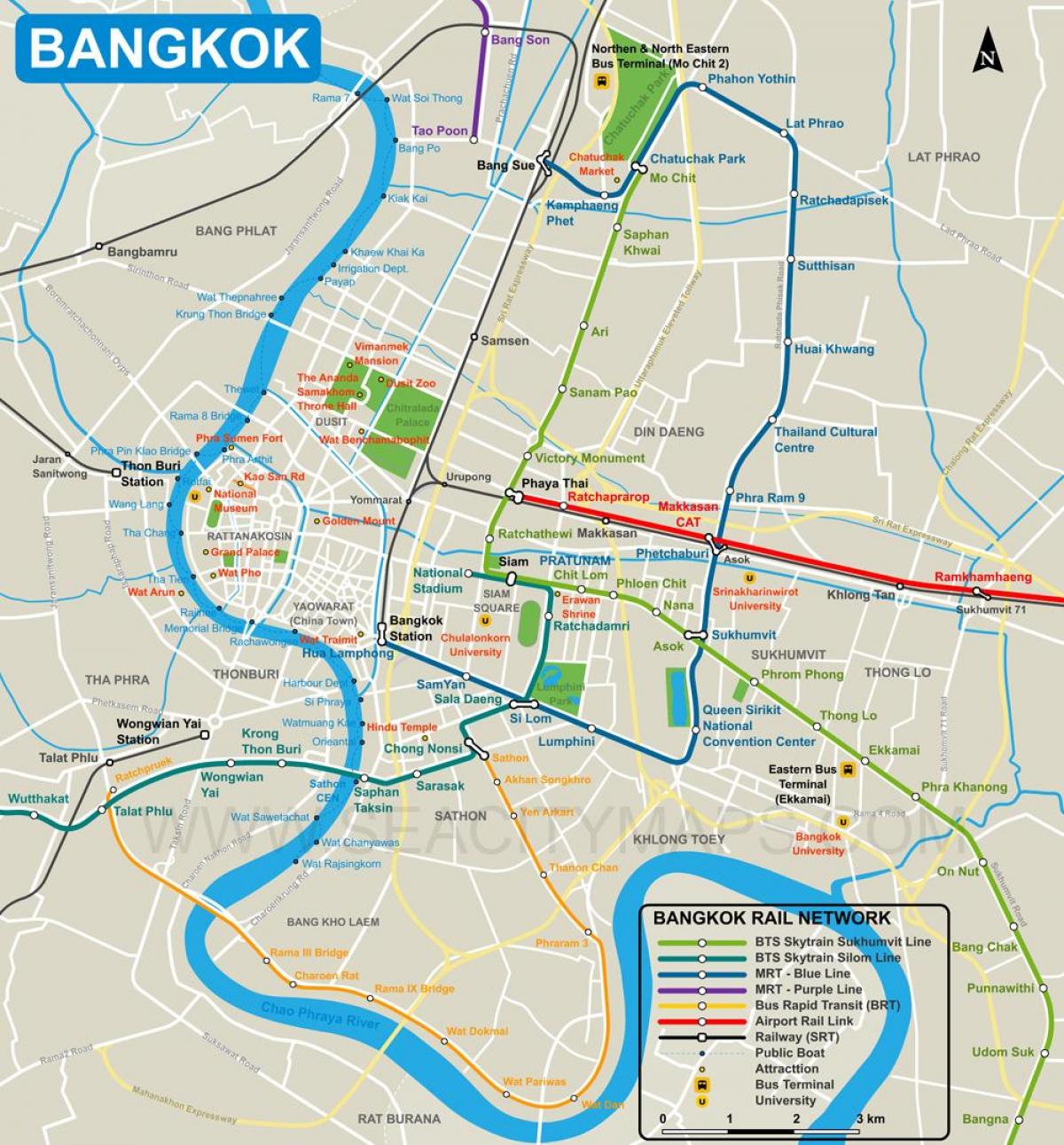 bangkok şehir merkezi Haritayı göster 