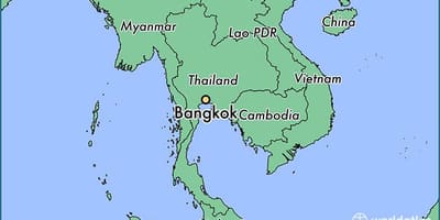 Bangkok haritası ülke