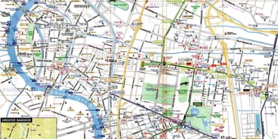 Bangkok turist haritası İngilizce