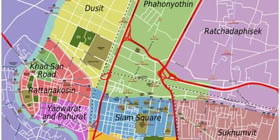 Bangkok harita alanları 