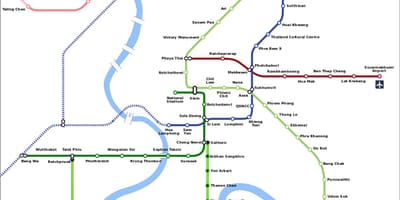 Mrt harita bangkok Tayland