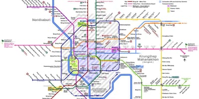 Bangkok tren hattı haritası