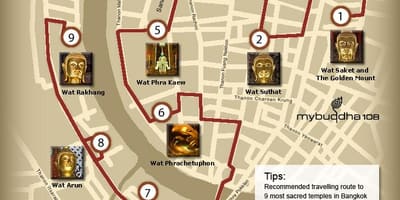 Bangkok harita tapınak tur
