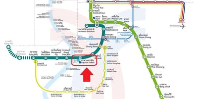 Saphan taksin bts station göster 